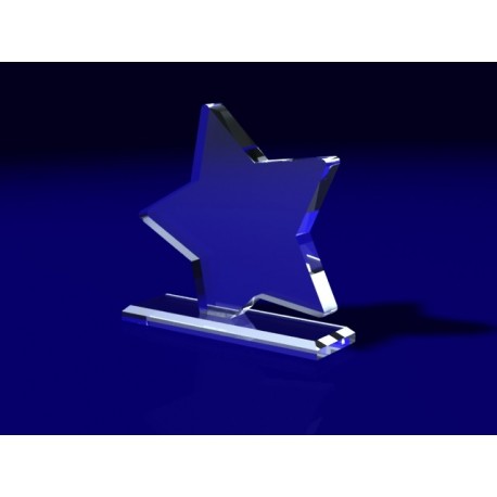 Trofeo acrilico estrella